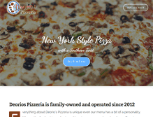 Tablet Screenshot of deoriospizza.com